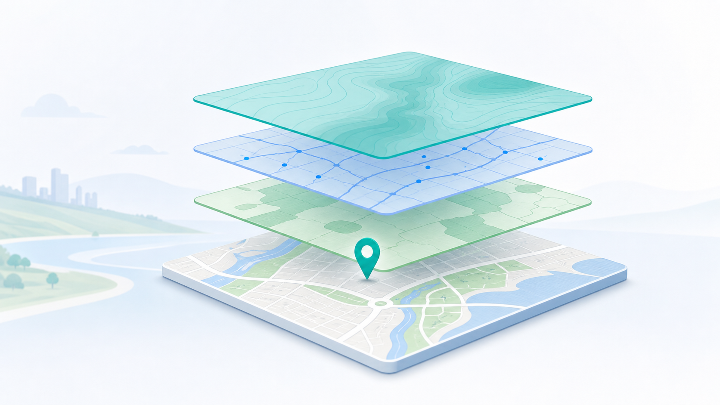 Abstract hosted mapping layers prepared for council GIS and public services