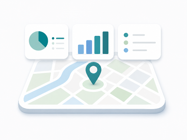 Cluster reporting and map summary concept